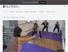 Tablet Screenshot of pilateswithpriya.co.uk